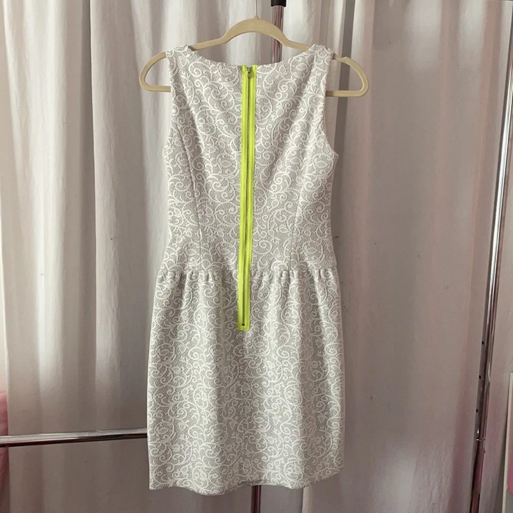 COPY - Ivy & Blu Gray and White Lace Dress - Picture 3 of 5